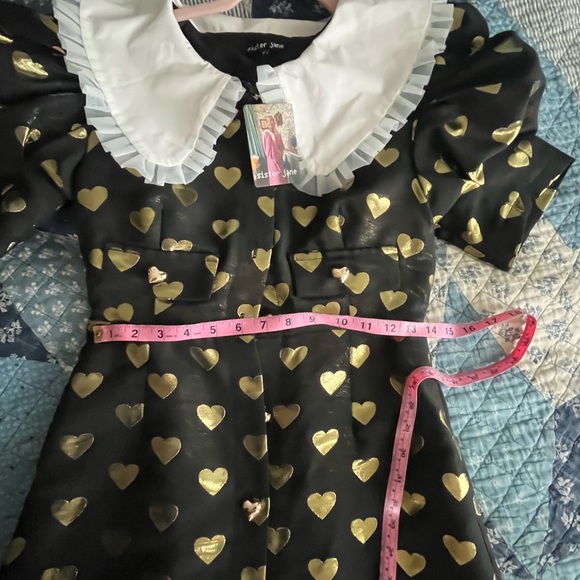 NWT Sister Jane Golden Hearts Midi Dress - Picture 7 of 9